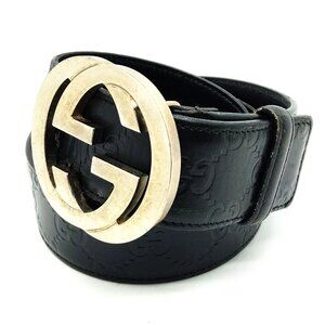 Gucci Belt Black Leather 1398034